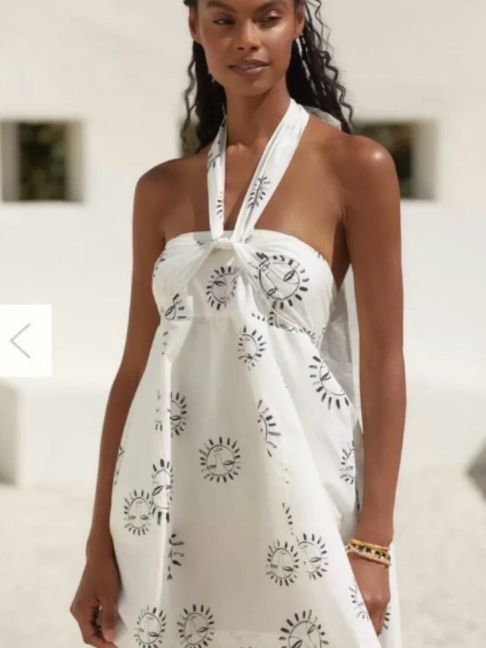 Lou Lou Avenue X Anthropologie Halter Mini Dress, Size XL, New